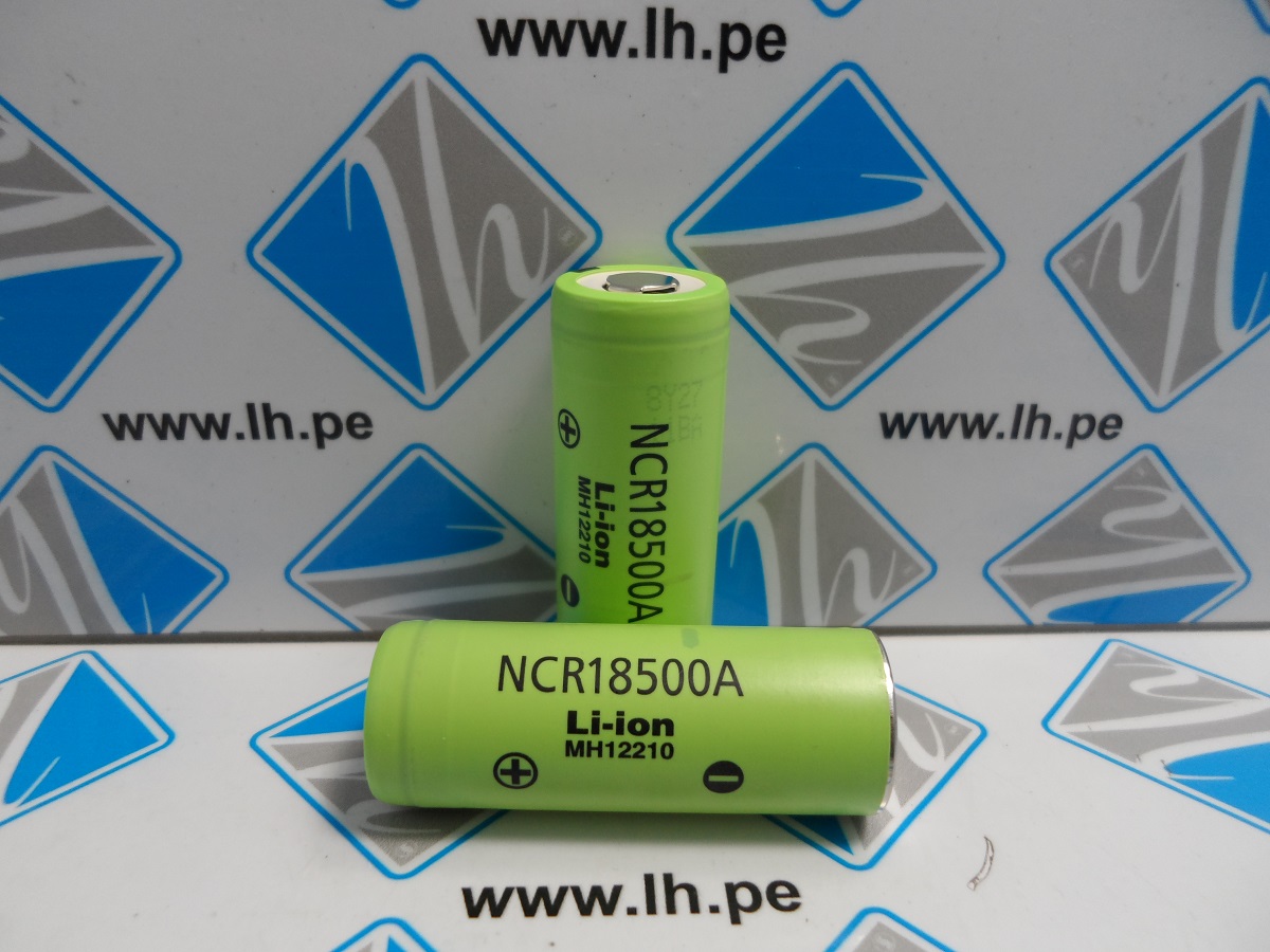 MH12210 NCR18500A        Batería Recargable Li-Ion, 18500, 3.7V, 2040mAh, 18.6x50mm